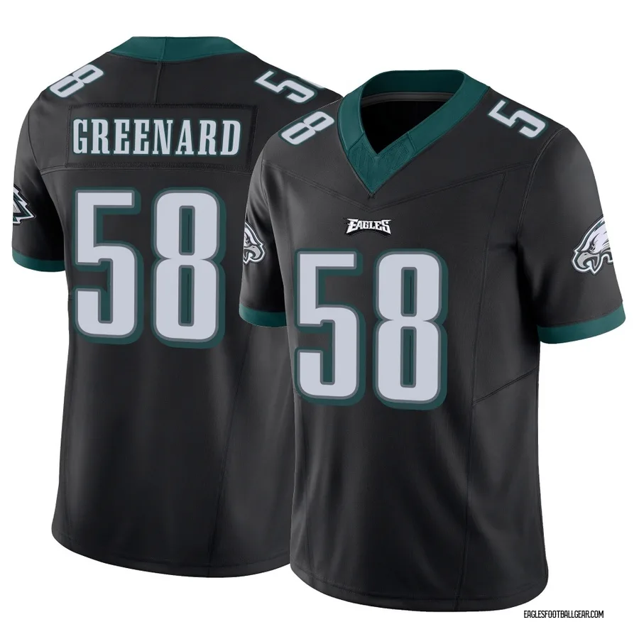 Jonathan Greenard Philadelphia Eagles Youth Limited Black Vapor F.U.S.E. Nike Jersey - Green