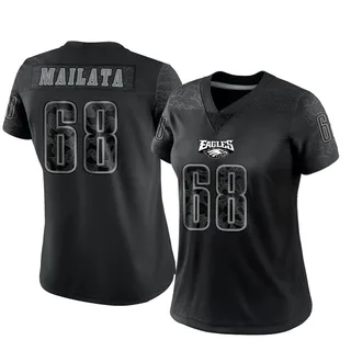 Jordan Mailata Philadelphia Eagles Women's Limited Reflective Nike Jersey - Black