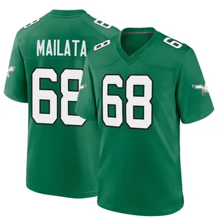 Jordan Mailata Philadelphia Eagles Youth Game Kelly Alternate Nike Jersey - Green