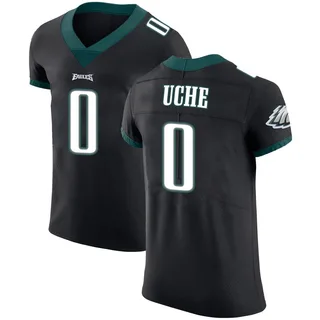 Joshua Uche Philadelphia Eagles Men's Elite Alternate Vapor Untouchable Nike Jersey - Black