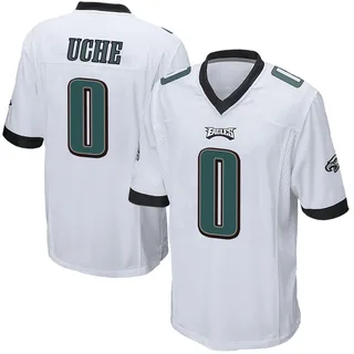 Joshua Uche Philadelphia Eagles Men's Game Nike Jersey - White
