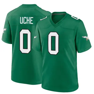 Joshua Uche Philadelphia Eagles Youth Game Kelly Alternate Nike Jersey - Green