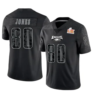 Julio Jones Philadelphia Eagles Youth Limited Reflective Super Bowl LIX Nike Jersey - Black