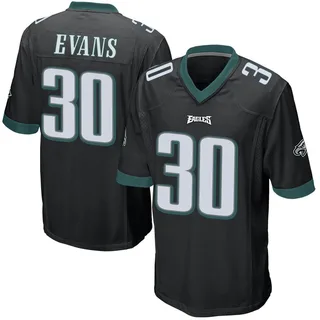 Justin Evans Philadelphia Eagles Youth Game Alternate Nike Jersey - Black
