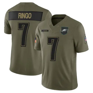 Kelee Ringo Philadelphia Eagles Youth Limited 2025 Salute to Service Nike Jersey - Olive