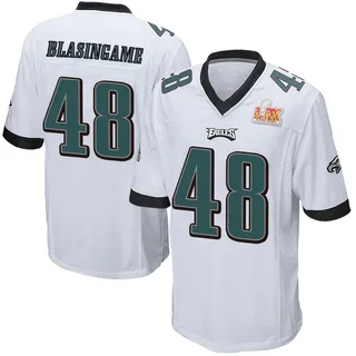 Khari Blasingame Philadelphia Eagles Men's Game Super Bowl LIX Nike Jersey - White