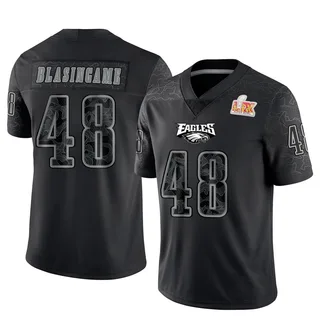 Khari Blasingame Philadelphia Eagles Youth Limited Reflective Super Bowl LIX Nike Jersey - Black