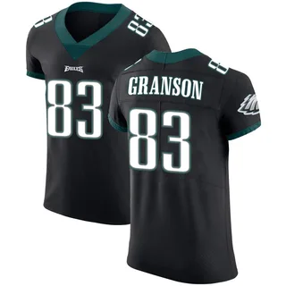 Kylen Granson Philadelphia Eagles Men's Elite Alternate Vapor Untouchable Nike Jersey - Black