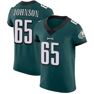 Lane Johnson Philadelphia Eagles Men's Elite Midnight Team Color Vapor Untouchable Nike Jersey - Green