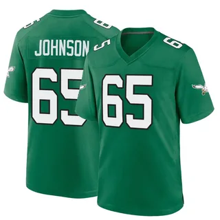 Lane Johnson Philadelphia Eagles Men's Game Kelly Alternate Nike Jersey - Green