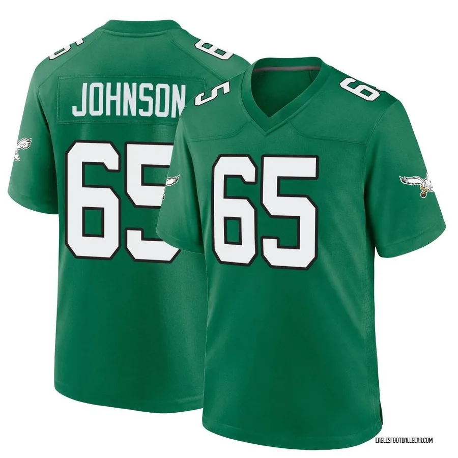 Lane Johnson Philadelphia Eagles Men's Game Kelly Alternate Nike Jersey - Green