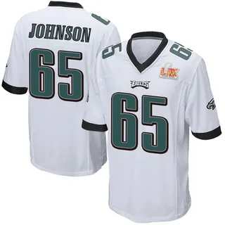 Lane Johnson Philadelphia Eagles Men's Game Super Bowl LIX Nike Jersey - White