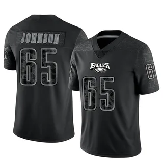 Lane Johnson Philadelphia Eagles Men's Limited Reflective Jersey - Black