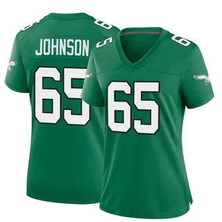 Lane Johnson Philadelphia Eagles Women's Game Kelly Alternate Nike Jersey - Green
