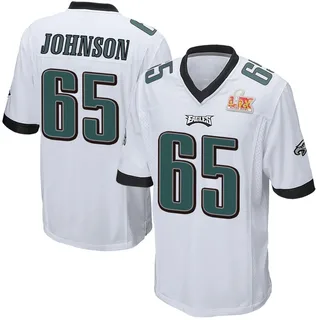 Lane Johnson Philadelphia Eagles Youth Game Super Bowl LIX Nike Jersey - White