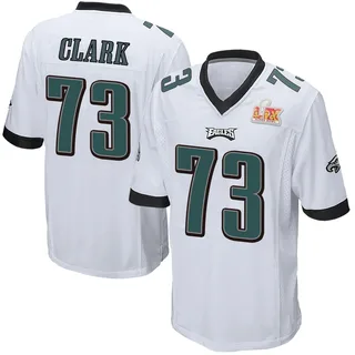 Le'Raven Clark Philadelphia Eagles Men's Game Super Bowl LIX Nike Jersey - White