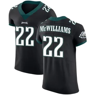 Mac McWilliams Philadelphia Eagles Men's Elite Alternate Vapor Untouchable Nike Jersey - Black