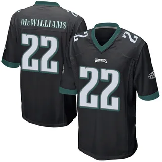 Mac McWilliams Philadelphia Eagles Men's Game Alternate Nike Jersey - Black