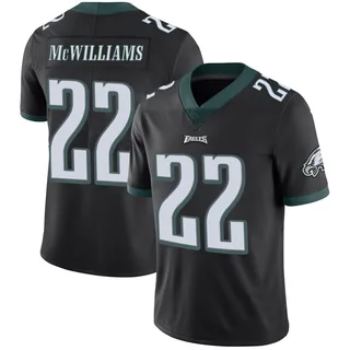 Mac McWilliams Philadelphia Eagles Men's Limited Alternate Vapor Untouchable Nike Jersey - Black