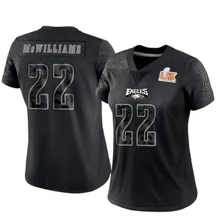Mac McWilliams Philadelphia Eagles Women's Limited Reflective Super Bowl LIX Nike Jersey - Black