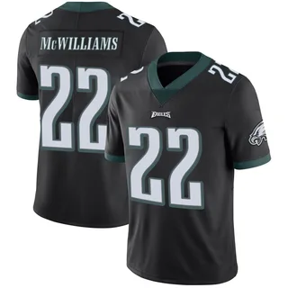 Mac McWilliams Philadelphia Eagles Youth Limited Alternate Vapor Untouchable Nike Jersey - Black