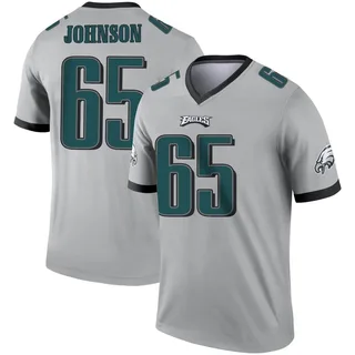 Men's Lane Johnson Philadelphia Eagles Men's Legend Silver Inverted Jersey