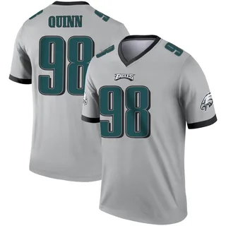 Men's Robert Quinn Philadelphia Eagles Men's Legend Silver Inverted Nike Jersey