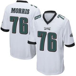 Micah Morris Philadelphia Eagles Men's Game Nike Jersey - White