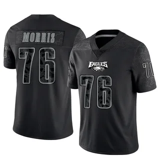 Micah Morris Philadelphia Eagles Men's Limited Reflective Nike Jersey - Black