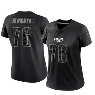 Micah Morris Philadelphia Eagles Women's Limited Reflective Nike Jersey - Black