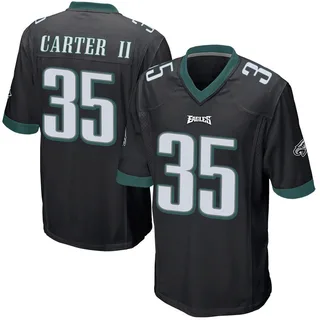Michael Carter II Philadelphia Eagles Men's Game Alternate Nike Jersey - Black