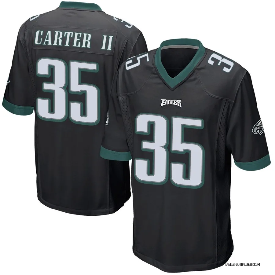 Michael Carter II Philadelphia Eagles Men's Game Alternate Nike Jersey - Black