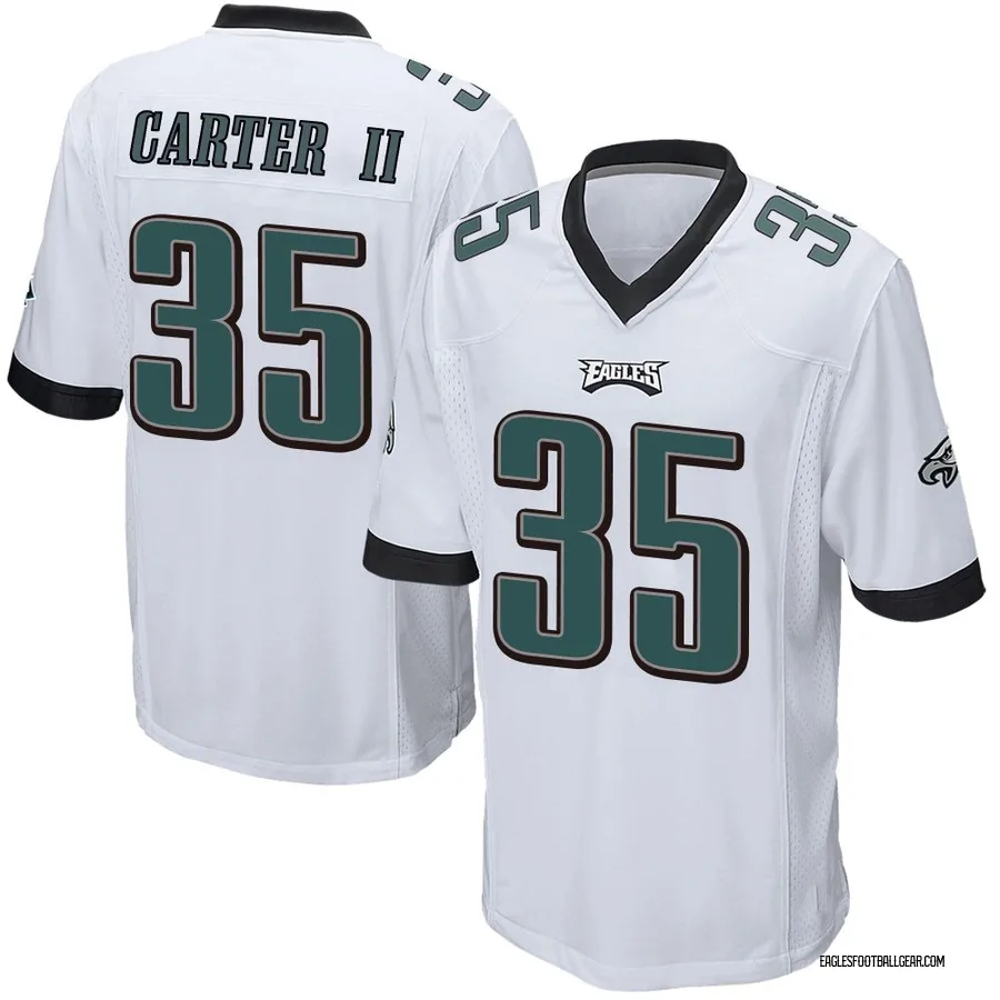Michael Carter II Philadelphia Eagles Men's Game Nike Jersey - White
