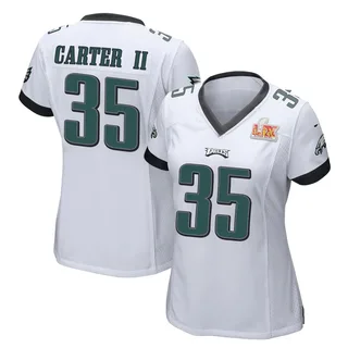 Michael Carter II Philadelphia Eagles Women's Game Super Bowl LIX Nike Jersey - White