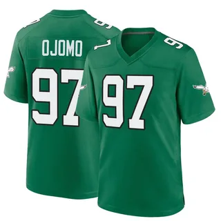 Moro Ojomo Philadelphia Eagles Men's Game Kelly Alternate Nike Jersey - Green
