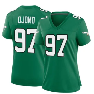 Moro Ojomo Philadelphia Eagles Women's Game Kelly Alternate Nike Jersey - Green