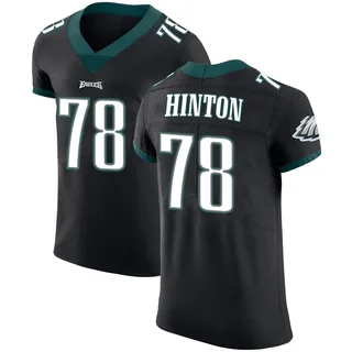 Myles Hinton Philadelphia Eagles Men's Elite Alternate Vapor Untouchable Nike Jersey - Black