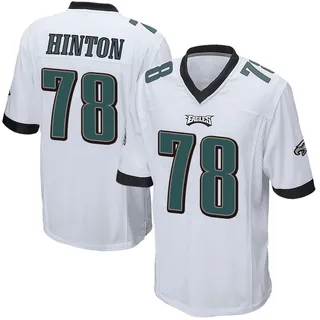 Myles Hinton Philadelphia Eagles Men's Game Nike Jersey - White