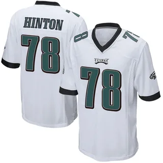 Myles Hinton Philadelphia Eagles Youth Game Nike Jersey - White