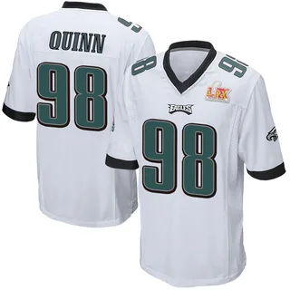 Robert Quinn Philadelphia Eagles Men's Game Super Bowl LIX Nike Jersey - White