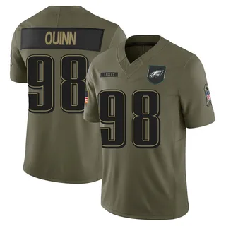 Robert Quinn Philadelphia Eagles Men's Limited 2025 Salute to Service Nike Jersey - Olive