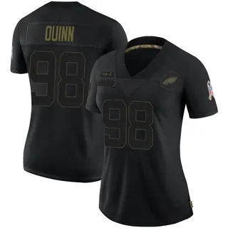 Robert Quinn Philadelphia Eagles Women's Limited 2020 Salute To Service Nike Jersey - Black