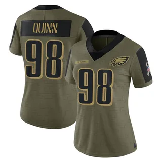 Robert Quinn Philadelphia Eagles Women's Limited 2021 Salute To Service Nike Jersey - Olive