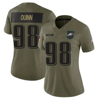 Robert Quinn Philadelphia Eagles Women's Limited 2025 Salute to Service Nike Jersey - Olive