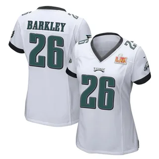 Saquon Barkley Philadelphia Eagles Women's Game Super Bowl LIX Nike Jersey - White