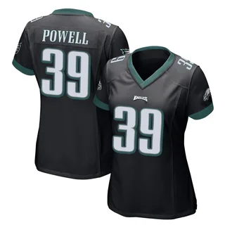 ShunDerrick Powell Philadelphia Eagles Women's Game Alternate Nike Jersey - Black