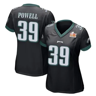 ShunDerrick Powell Philadelphia Eagles Women's Game Alternate Super Bowl LIX Nike Jersey - Black