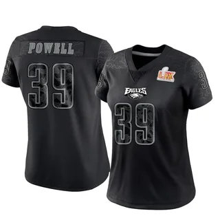 ShunDerrick Powell Philadelphia Eagles Women's Limited Reflective Super Bowl LIX Nike Jersey - Black