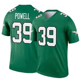ShunDerrick Powell Philadelphia Eagles Youth Legend Kelly Alternate Nike Jersey - Green