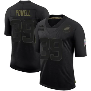 ShunDerrick Powell Philadelphia Eagles Youth Limited 2020 Salute To Service Nike Jersey - Black